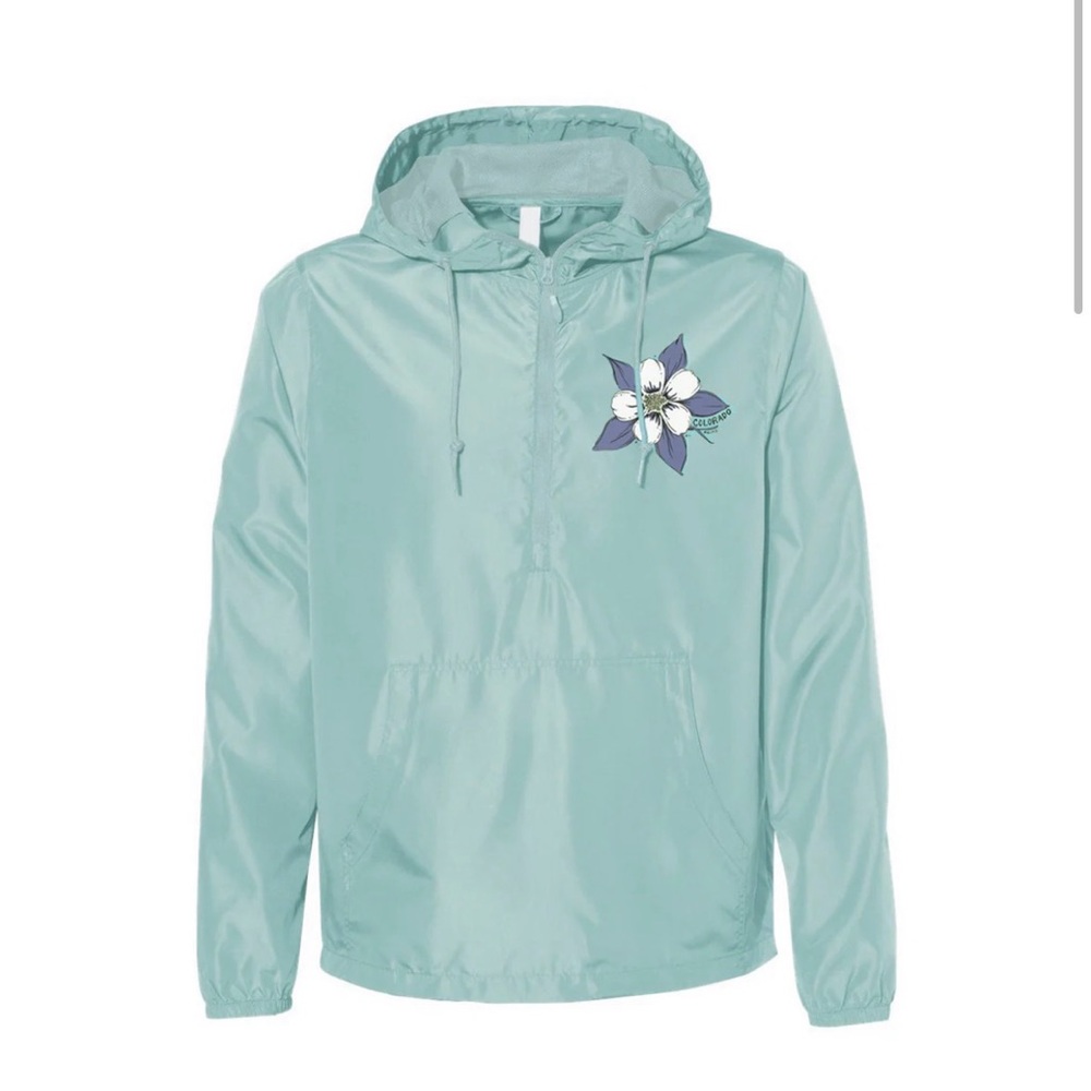Akinz Women’s Columbine Windbreaker MEDIUM Half-Zip Polyester Hoodie RARE NEW